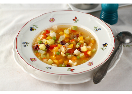 Ciorba de legume cu naut (minestrone)