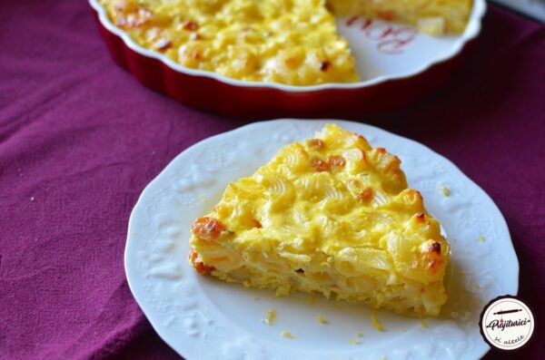 Budincă din paste de orez si spelta și brânză dulce