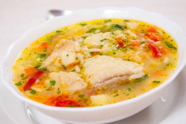 Ciorbă de pește  cu legume