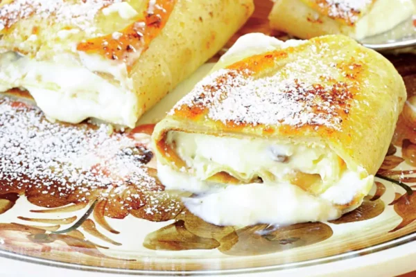 Clătite cu brânză dulce (fără zahăr)