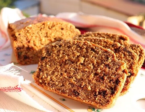 Chec din mix de fainuri (spelta, ovaz, hrisca, orez)  cu nuci