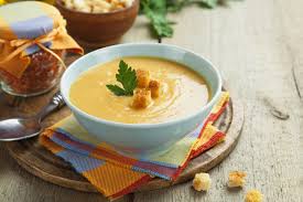 Supa crema de legume cu crutoane