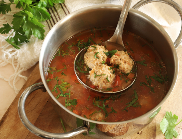 Borș de perișoare din peste cu legume